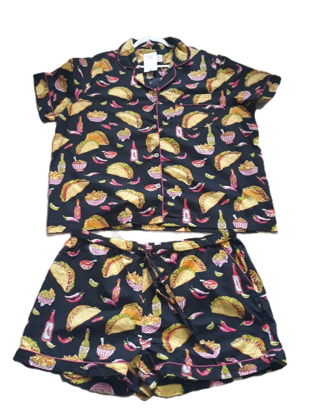 NEW Printfresh ""Guac On"" Short Pajama Set XL - Picture 3 of 11